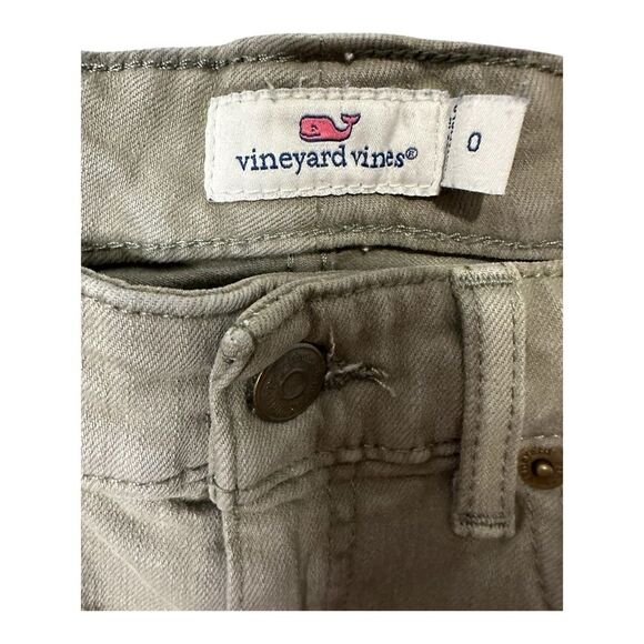 Vineyard Vines Jeans Light Olive Army Green Stretch Denim Skinny Jeans size 0 - Picture 2 of 8